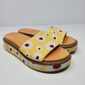 Farylrobin Floral Slide Sandals Size 5
